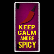 Coque Huawei Ascend P7 Keep Calm and Be Spicy Rose