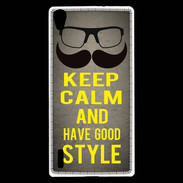 Coque Huawei Ascend P7 Keep Calm and Have a good Style Gris