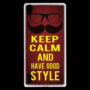 Coque Huawei Ascend P7 Keep Calm and Have a good Style Rouge