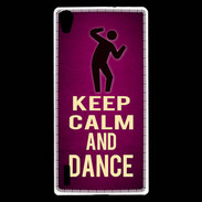 Coque Huawei Ascend P7 Keep Calm and Dance Rose