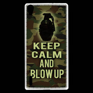 Coque Huawei Ascend P7 Keep Calm and Grenade Camouflage