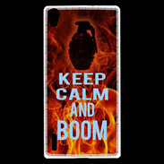 Coque Huawei Ascend P7 Keep Calm and Grenade