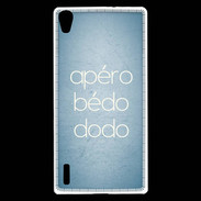 Coque Huawei Ascend P7 Apéro bédo dodo bleu ZG