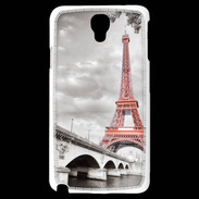 Coque Samsung Galaxy Note 3 Light Tour Eiffel rouge sur fond en noir et blanc