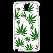 Coque Samsung Galaxy Note 3 Light Feuille de cannabis sur fond blanc