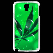 Coque Samsung Galaxy Note 3 Light Cannabis Effet bulle verte