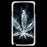 Coque Samsung Galaxy Note 3 Light Feuille de cannabis en fumée