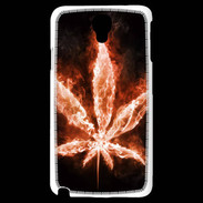 Coque Samsung Galaxy Note 3 Light Cannabis en feu