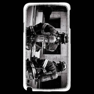 Coque Samsung Galaxy Note 3 Light Pompiers en noir et blanc