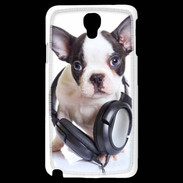 Coque Samsung Galaxy Note 3 Light Bulldog français avec casque de musique