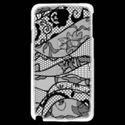 Coque Samsung Galaxy Note 3 Light Tissus glamour noir et blanc
