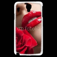 Coque Samsung Galaxy Note 3 Light Bouche et rose glamour