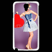 Coque Samsung Galaxy Note 3 Light femme glamour coeur style betty boop