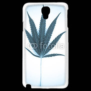 Coque Samsung Galaxy Note 3 Light Marijuana en bleu et blanc