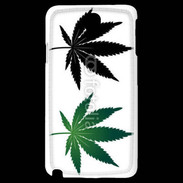Coque Samsung Galaxy Note 3 Light Double feuilles de cannabis