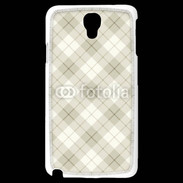 Coque Samsung Galaxy Note 3 Light Effet écossais beige clair