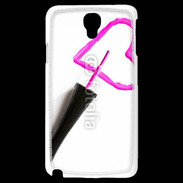 Coque Samsung Galaxy Note 3 Light Coeur avec vernis à ongle 50