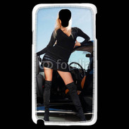 Coque Samsung Galaxy Note 3 Light Femme blonde sexy voiture noire
