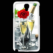 Coque Samsung Galaxy Note 3 Light Champagne et rose rouge