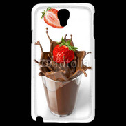 Coque Samsung Galaxy Note 3 Light Fraise et chocolat