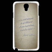 Coque Samsung Galaxy Note 3 Light Tentation Sepia Citation Oscar Wilde