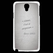 Coque Samsung Galaxy Note 3 Light Aimer Gris Citation Oscar Wilde