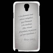 Coque Samsung Galaxy Note 3 Light Femmes émotions Gris Citation Oscar Wilde
