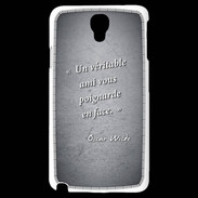 Coque Samsung Galaxy Note 3 Light Ami poignardée Noir Citation Oscar Wilde