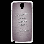 Coque Samsung Galaxy Note 3 Light Ami poignardée Violet Citation Oscar Wilde