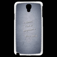 Coque Samsung Galaxy Note 3 Light Aimer Bleu Citation Oscar Wilde