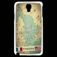 Coque Samsung Galaxy Note 3 Light Débarquement Normandie Carte ZG