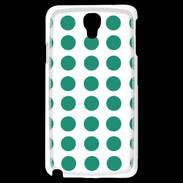 Coque Samsung Galaxy Note 3 Light pois vert d'eau