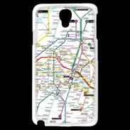 Coque Samsung Galaxy Note 3 Light Plan de métro de Paris