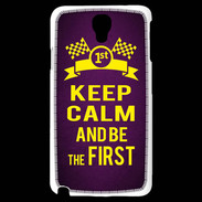 Coque Samsung Galaxy Note 3 Light Keep Calm and Be the First Violet
