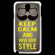 Coque Samsung Galaxy Note 3 Light Keep Calm and Have a good Style Gris