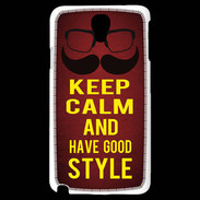 Coque Samsung Galaxy Note 3 Light Keep Calm and Have a good Style Rouge
