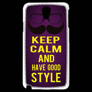 Coque Samsung Galaxy Note 3 Light Keep Calm and Have a good Style Violet