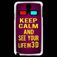Coque Samsung Galaxy Note 3 Light Keep Calm and See your life 3D Rose