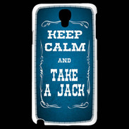 Coque Samsung Galaxy Note 3 Light Keep Calm and Take Jack Bleu