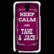 Coque Samsung Galaxy Note 3 Light Keep Calm and Take Jack Rose