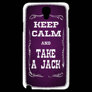Coque Samsung Galaxy Note 3 Light Keep Calm and Take Jack Violet