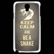 Coque Samsung Galaxy Note 3 Light Keep Calm and Be a Snake Gris