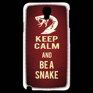 Coque Samsung Galaxy Note 3 Light Keep Calm and Be a Snake Rouge