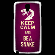Coque Samsung Galaxy Note 3 Light Keep Calm and Be a Snake Rose