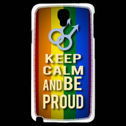 Coque Samsung Galaxy Note 3 Light Keep Calm and Be Proud mens Gay