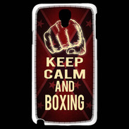 Coque Samsung Galaxy Note 3 Light Keep Calm and Boxing Rouge
