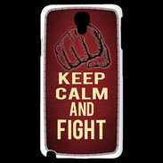 Coque Samsung Galaxy Note 3 Light Keep Calm and Fight Rouge