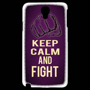 Coque Samsung Galaxy Note 3 Light Keep Calm and Fight Violet