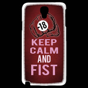 Coque Samsung Galaxy Note 3 Light Keep Calm and Fist Rouge