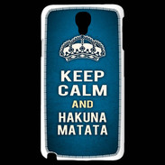 Coque Samsung Galaxy Note 3 Light Keep Calm and Hakuna Matata Bleu